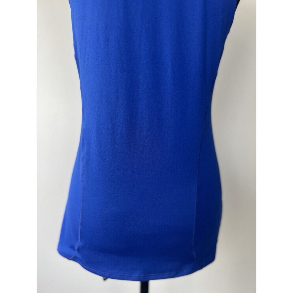 Under Armour Golf Polo Shirt Womens Small Blue Heat Gear UPF 30 Sleeveless - Picture 6 of 13